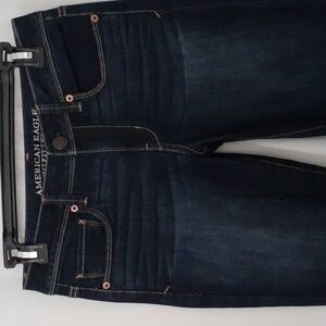 American Eagle Outfitters Women Blue Jean's Size 4 Super Stretch Midrise…